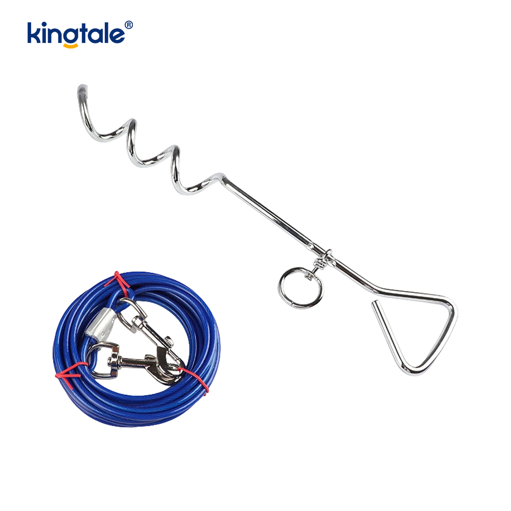 Kabel a kolík pro psy s měkkými rukojeťmi