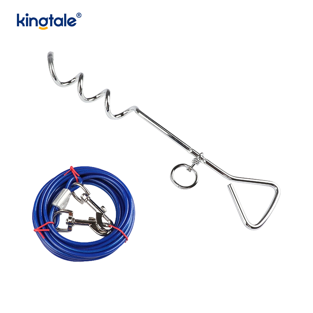 Kabel a kolík pro psy s měkkými rukojeťmi