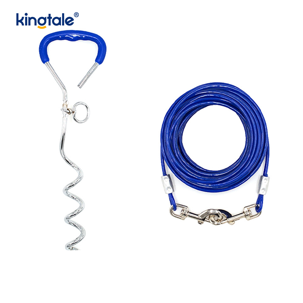 Kabel a kolík pro psy s měkkými rukojeťmi
