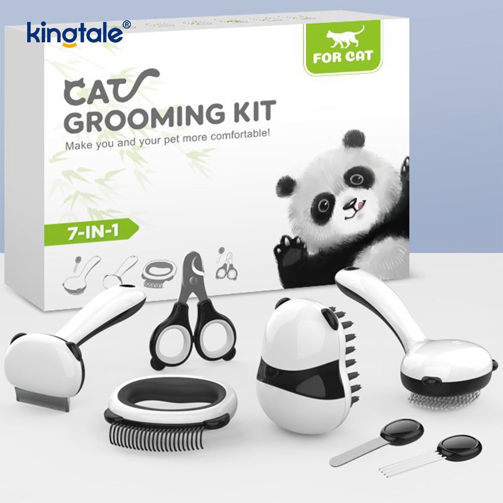 Sada produktů na čištění domácích mazlíčků Kartáč na koupání Model Panda