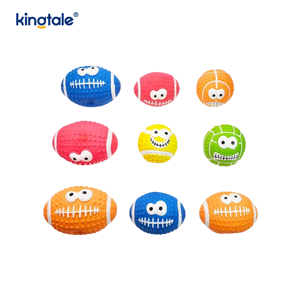 Latexová hračka pro domácí mazlíčky, která vytváří zvuk Smiley Face Ball uvnitř i venku