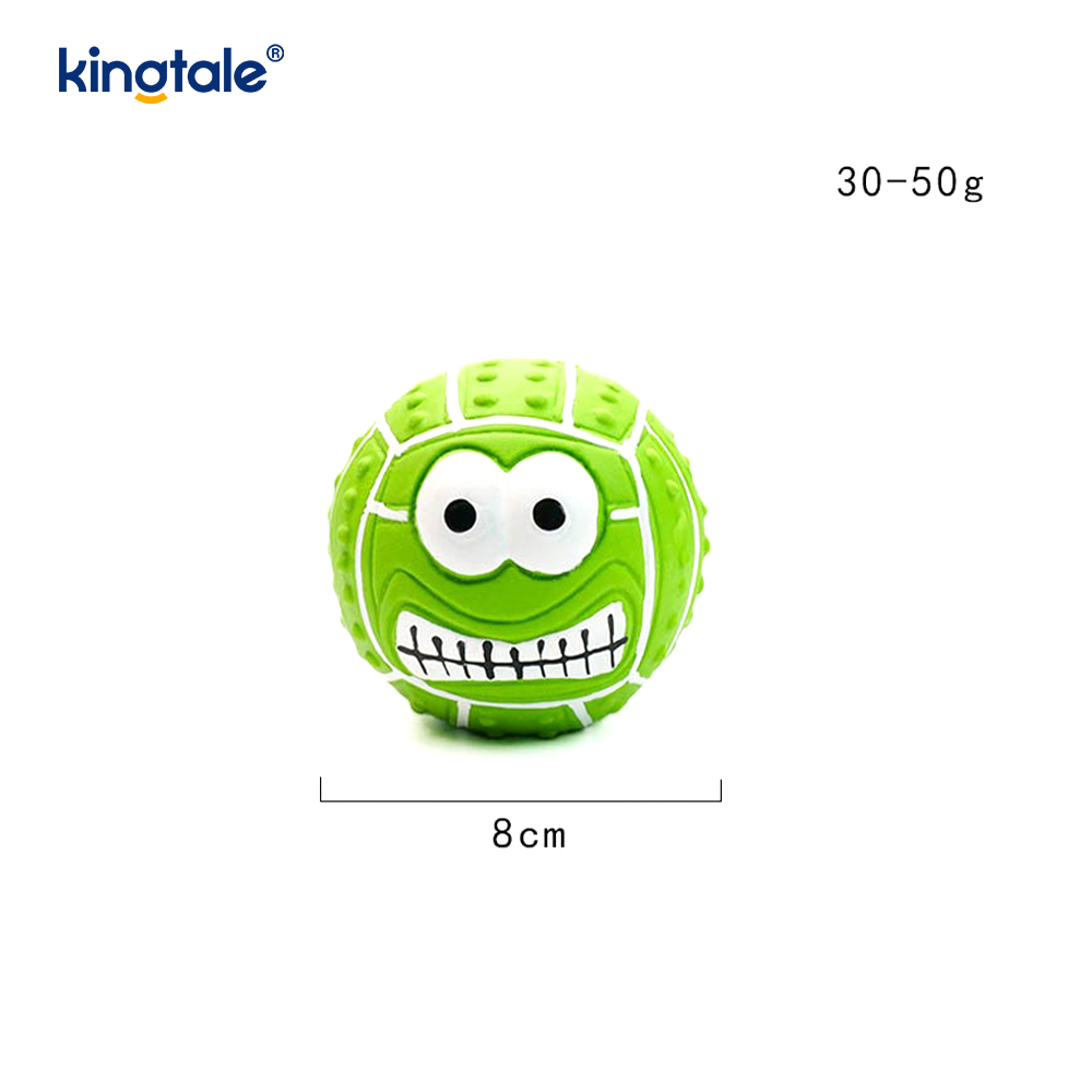 Latexová hračka pro domácí mazlíčky, která vytváří zvuk Smiley Face Ball uvnitř i venku