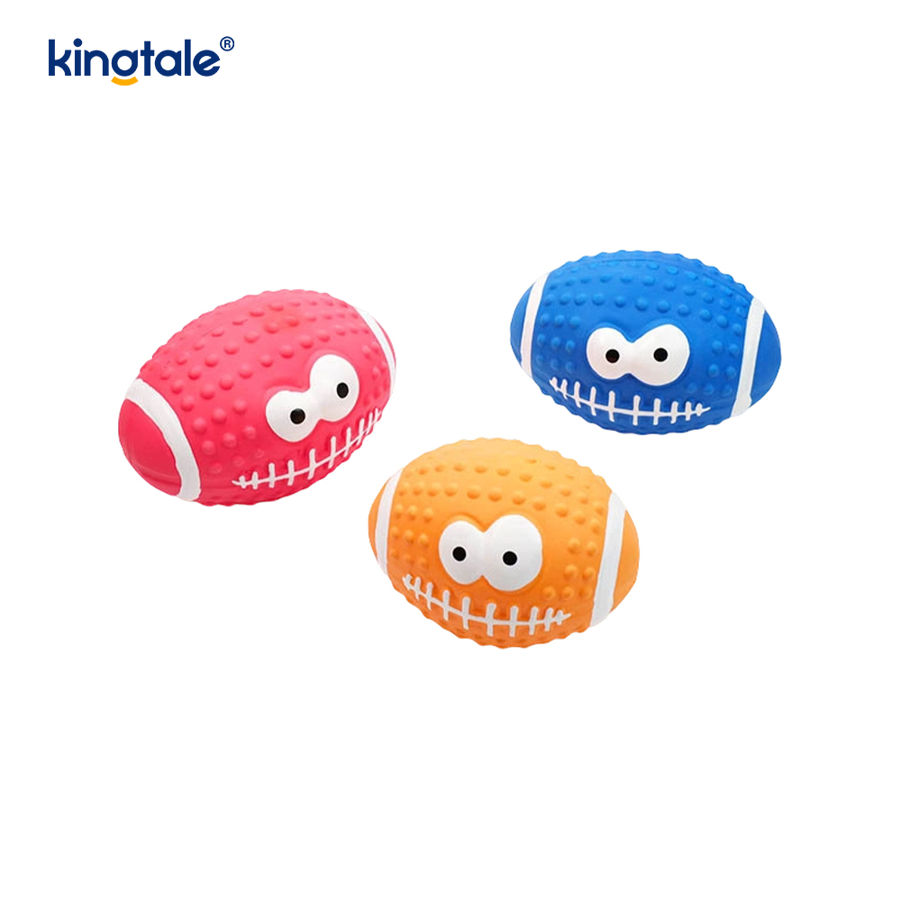 Latexová hračka pro domácí mazlíčky, která vytváří zvuk Smiley Face Ball uvnitř i venku