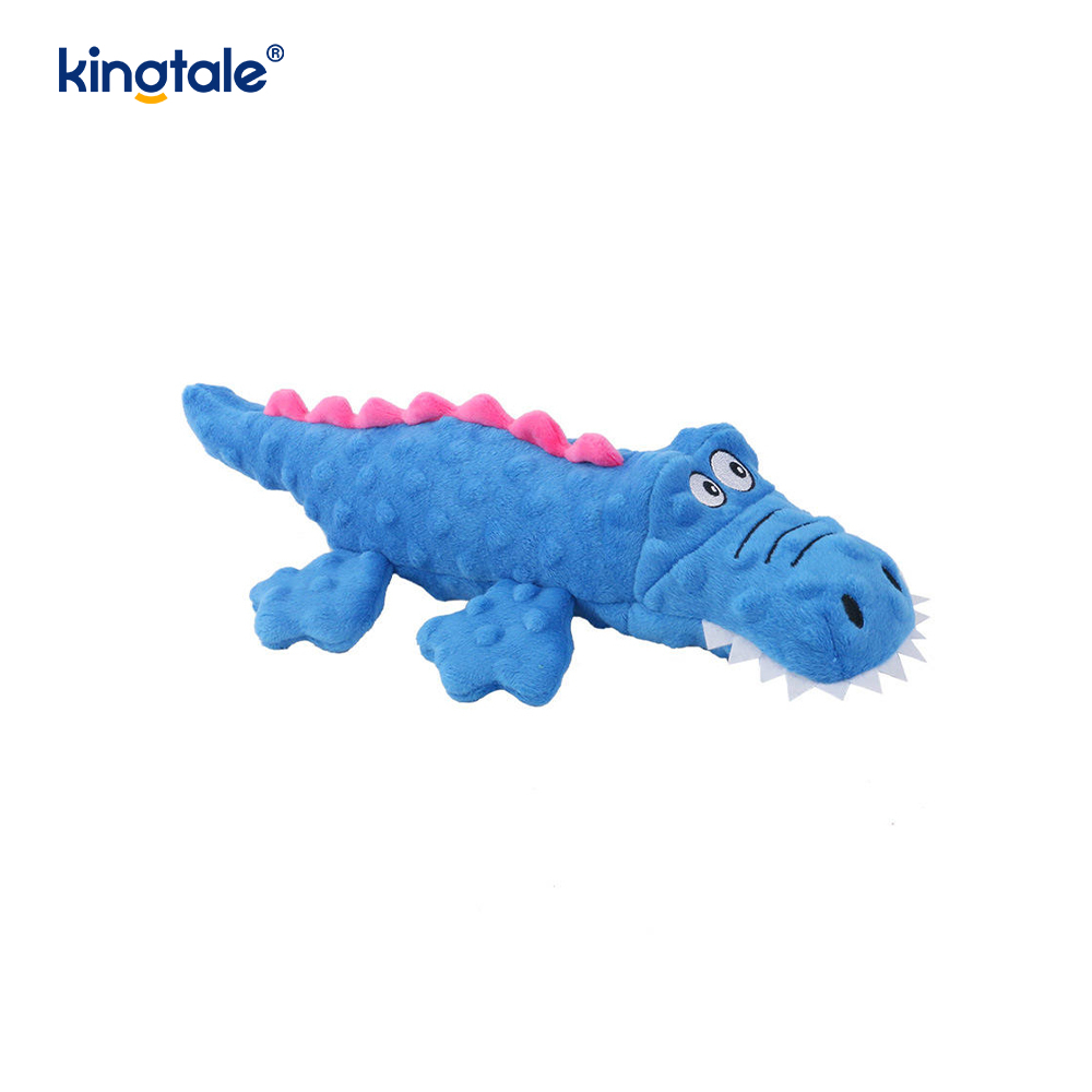 Plyšová hračka pro domácí mazlíčky Squeak Crocodile na čištění zubů