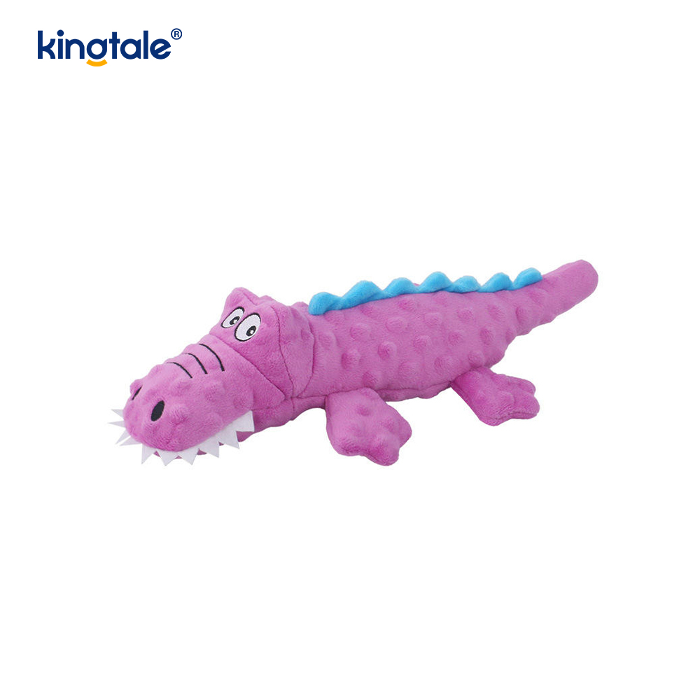 Plyšová hračka pro domácí mazlíčky Squeak Crocodile na čištění zubů