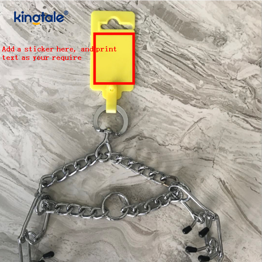 Pet Pinch Choke Collars Obojek pro výcvik psů z uhlíkové oceli Kovový hrot
