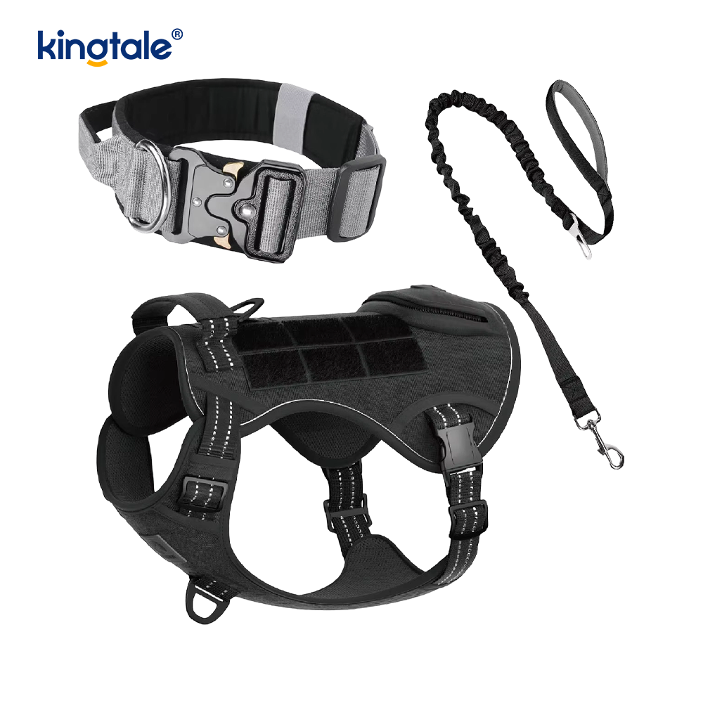 Sada postrojů na vodítko Heavy Duty taktického obojku pro velké psy