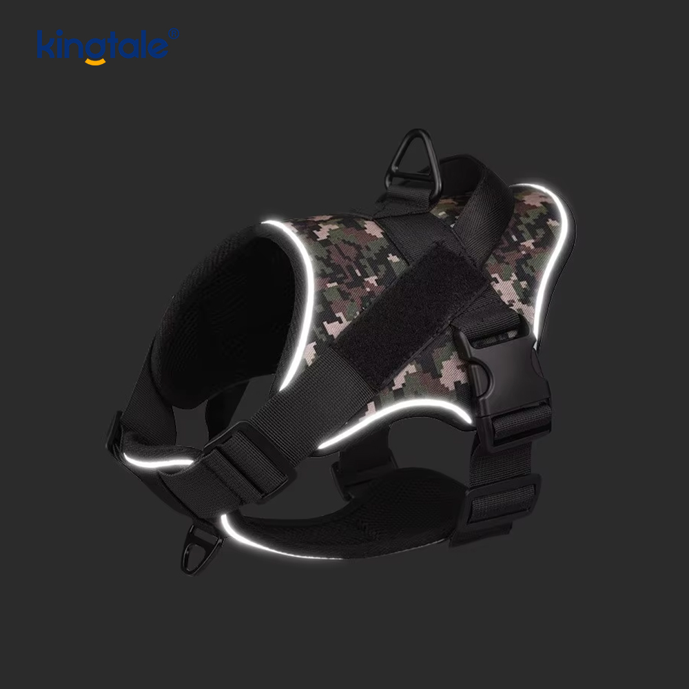 Heavy Duty Tactical No Pull Nastavitelný reflexní postroj pro psy
