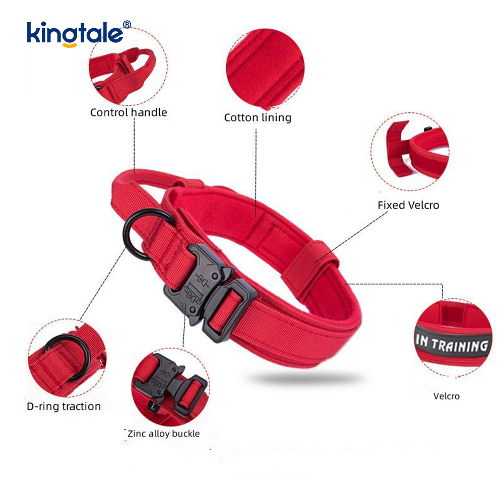 CutsomTraining Nylon Control Handle Kovový přezkový límec
